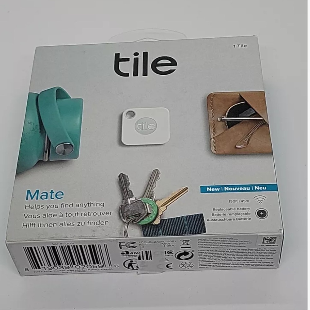 Tile Mate (2018) - 1-Pack - Keychain App Tracker - White